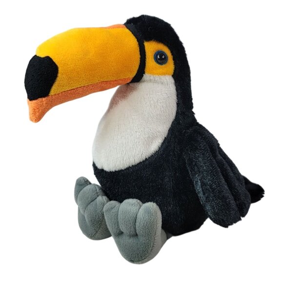 Webkinz Toco Toucan Plush Black Orange Bird No Code Beans In Tush Ganz HM223 - Picture 1 of 10